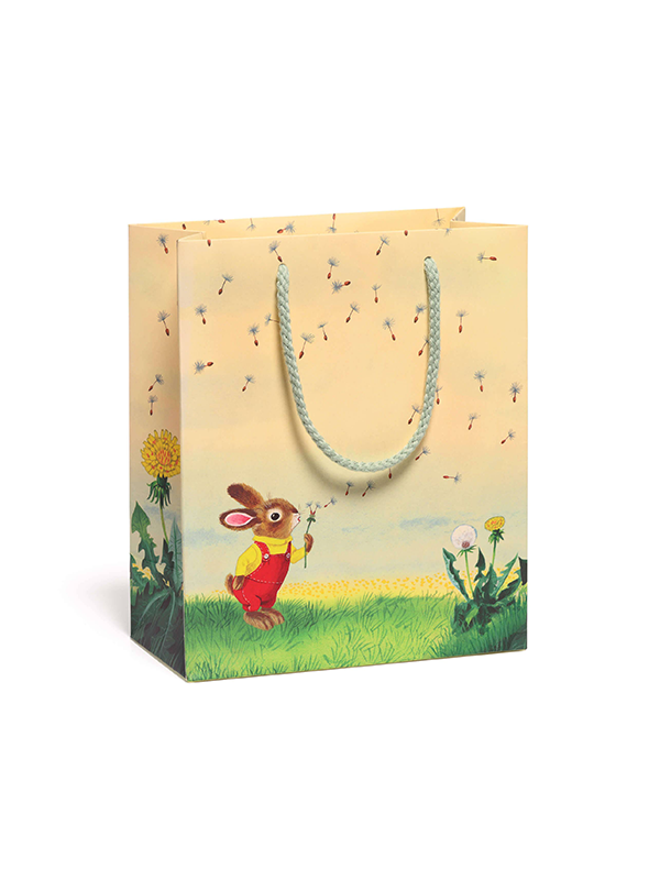 Bunny and Dandelion Gift Bag: Medium