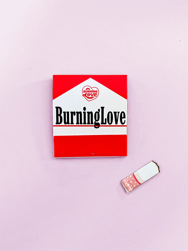 Burning Love Cigarette Matchbook