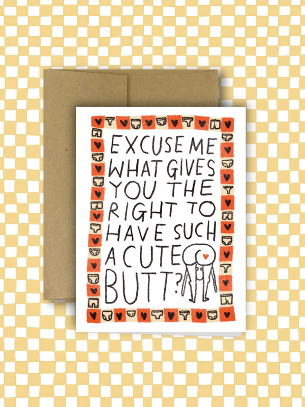 Cute Butt Card