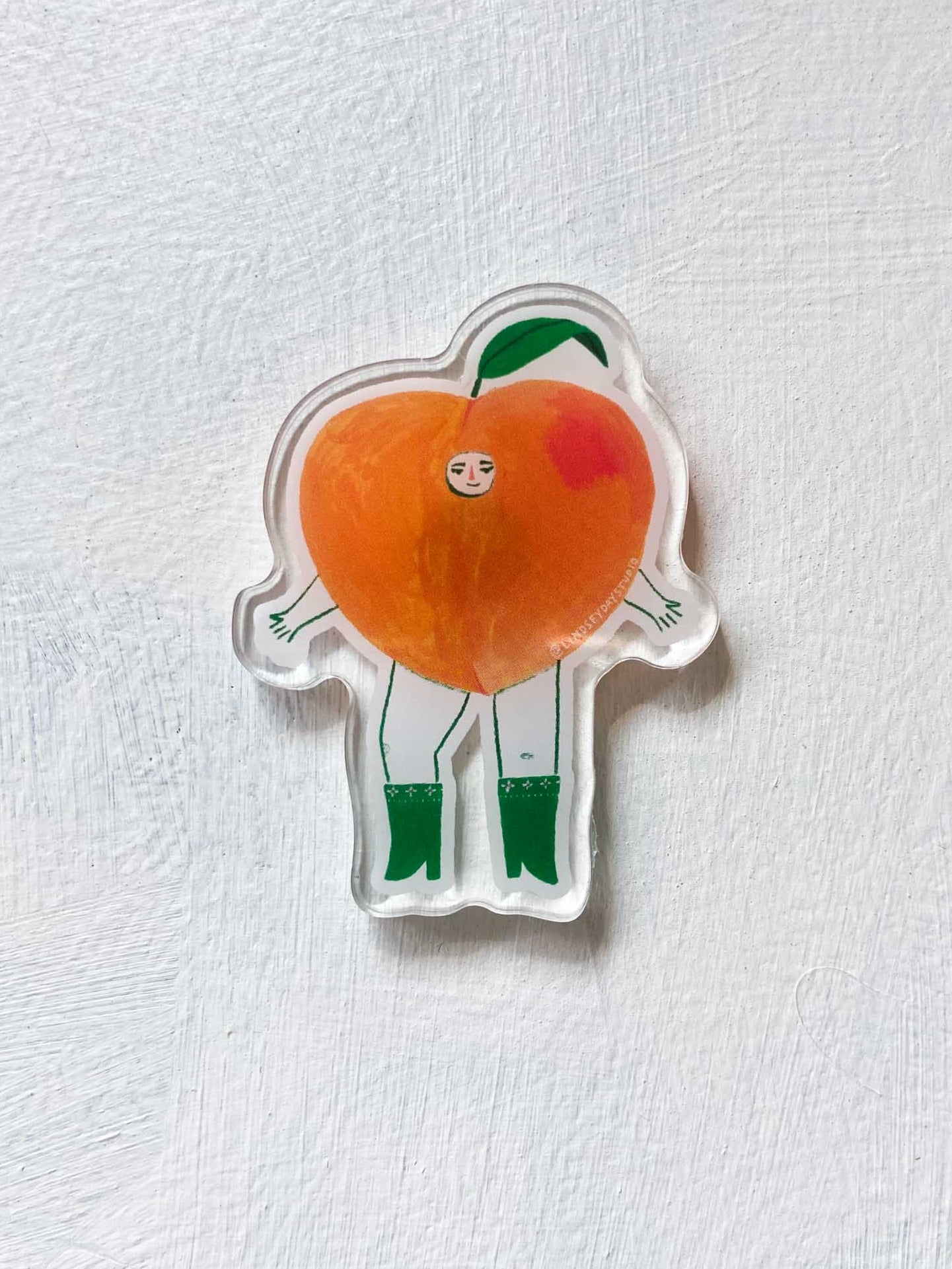Peach Friend Magnet