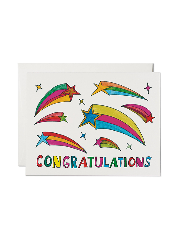 Shooting Star Congrats Card