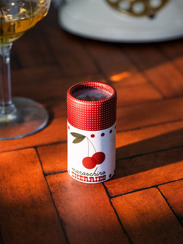 Cocktail Garnish Match Jar: Cherries