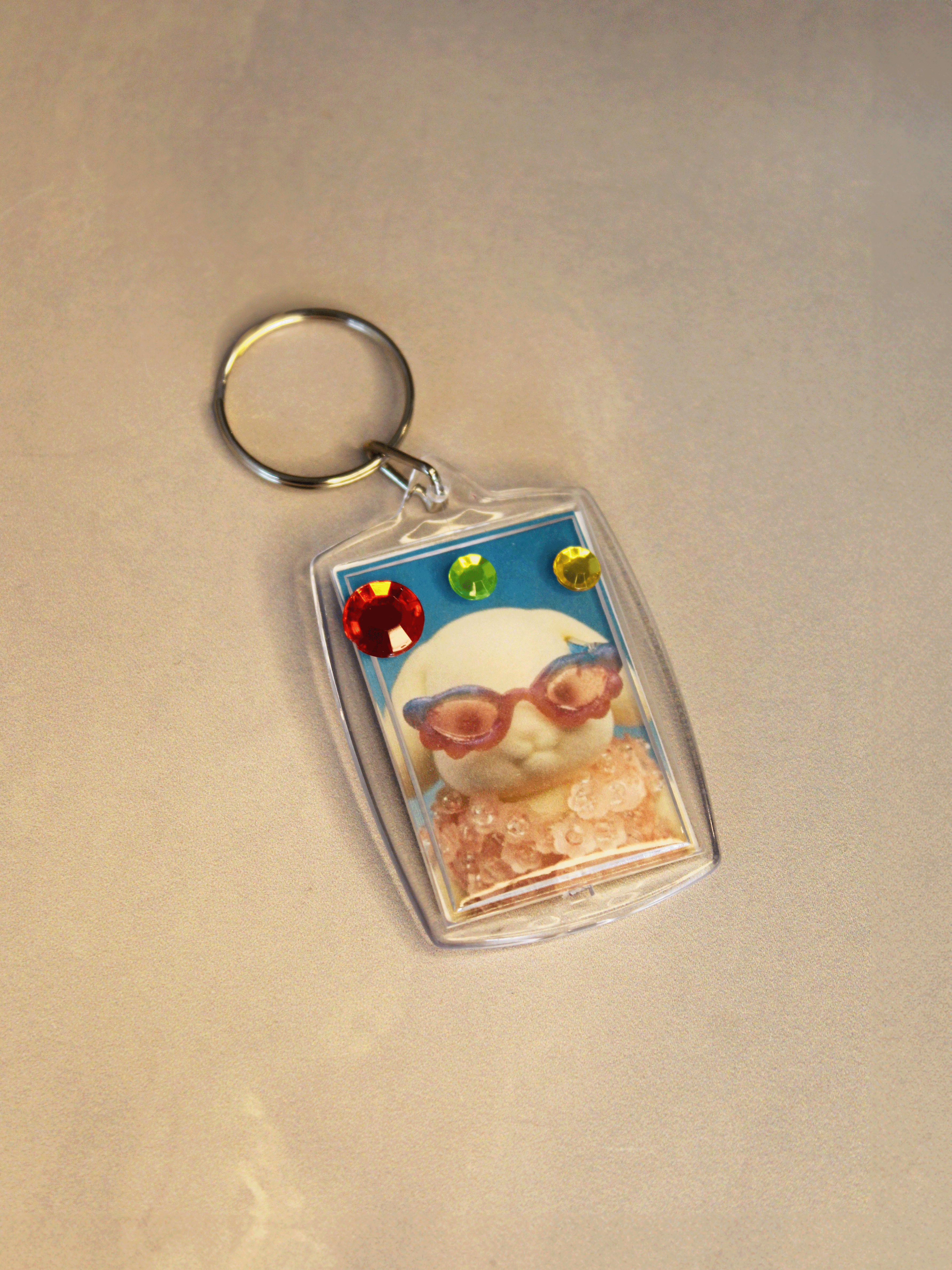 Bedazzled Keychain: Calico Critter