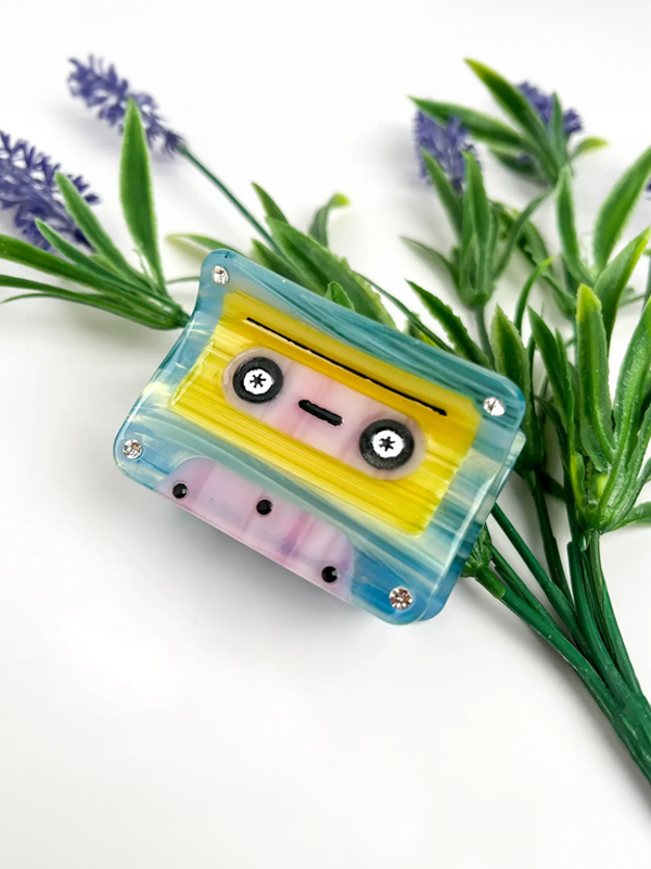 Cartoon Cassette Tape Hair Claw