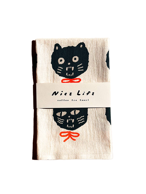 Bad Cats Tea Towel