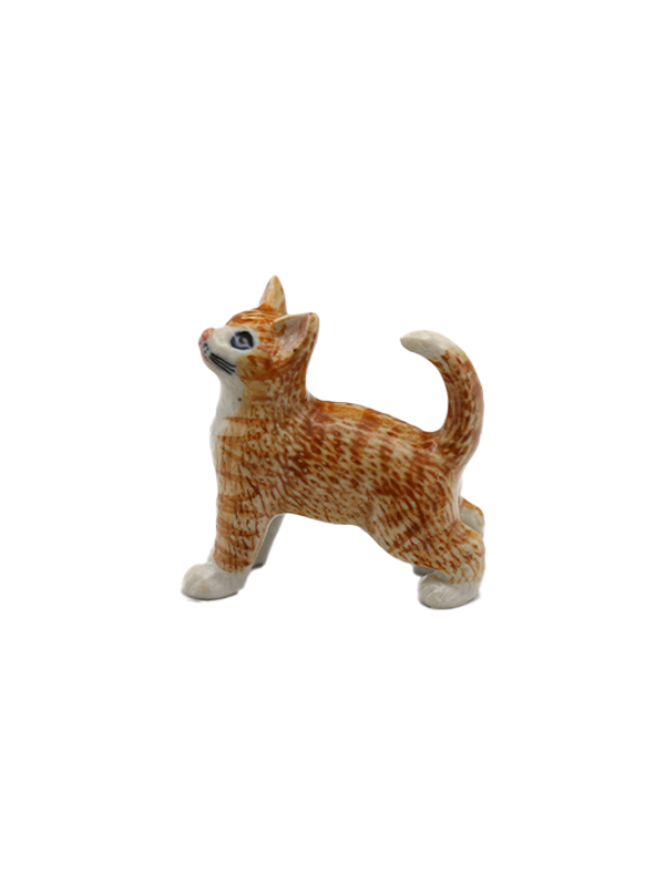 Porcelain Miniature: Ginger Orange Tiger