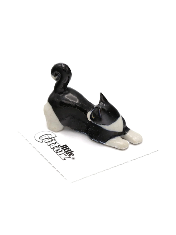 Porcelain Miniature: Chessie Tuxedo Kitten