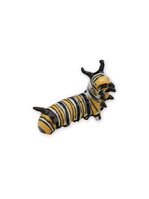 Porcelain Miniature: Jojo Monarch Caterpillar