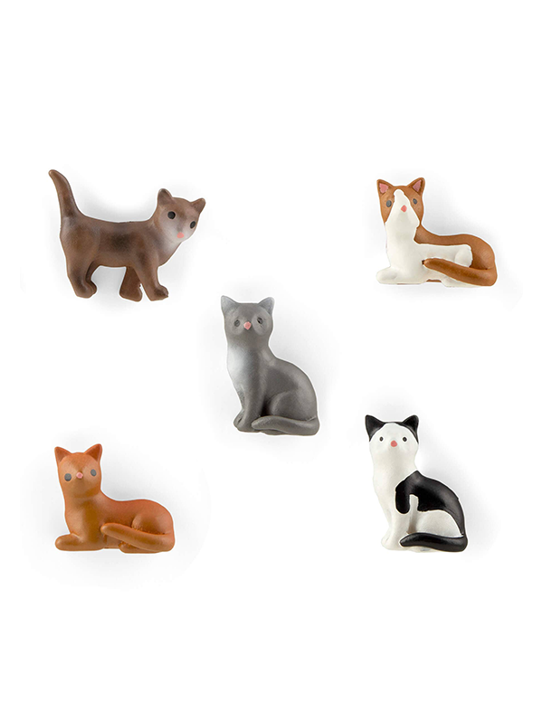 Cat Magnets: Set of 5