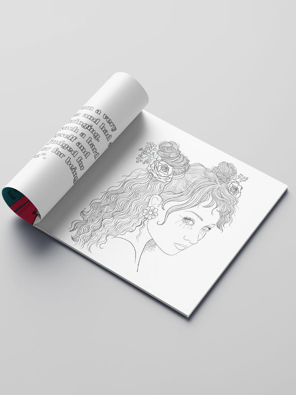 Chappel Roan coloring book featuring intricate, music-inspired designs, perfect for fans of the artist to relax and get creative while coloring.