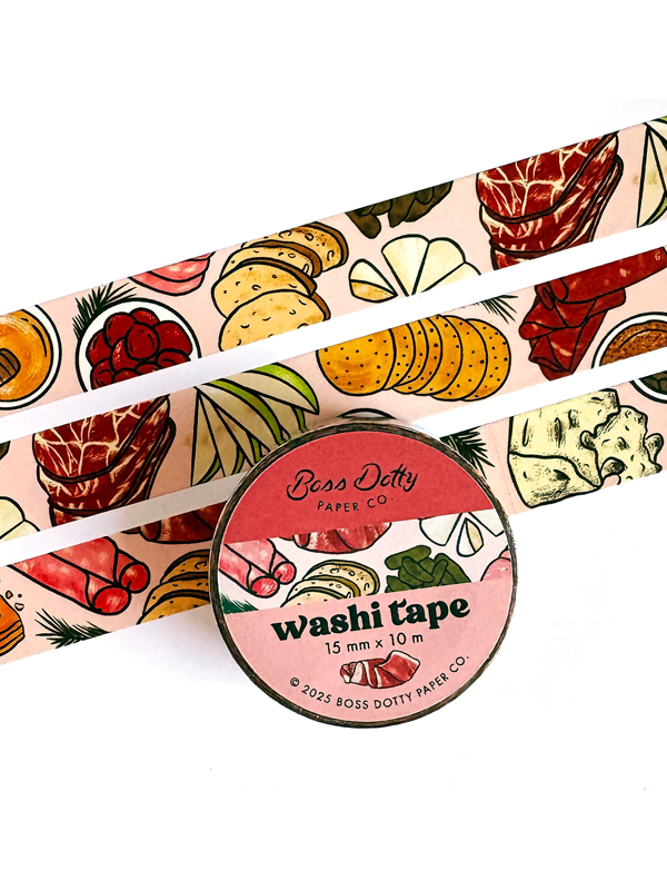 Washi Tape: Charcuterie Pattern