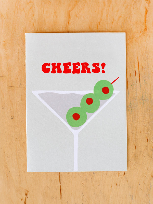Cheers Martini Card