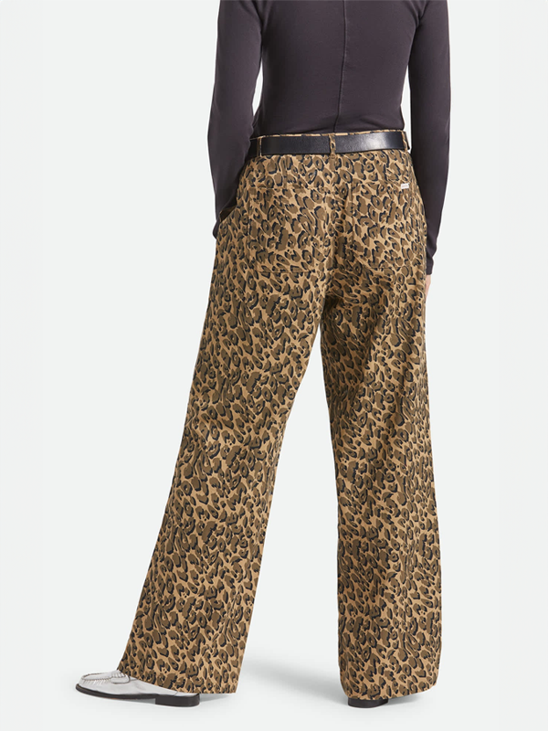 Jane Utility Wide Leg Pant: Brown Cheetah