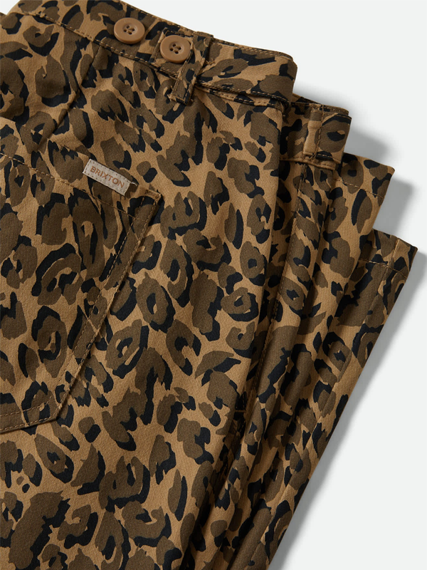 Jane Utility Wide Leg Pant: Brown Cheetah