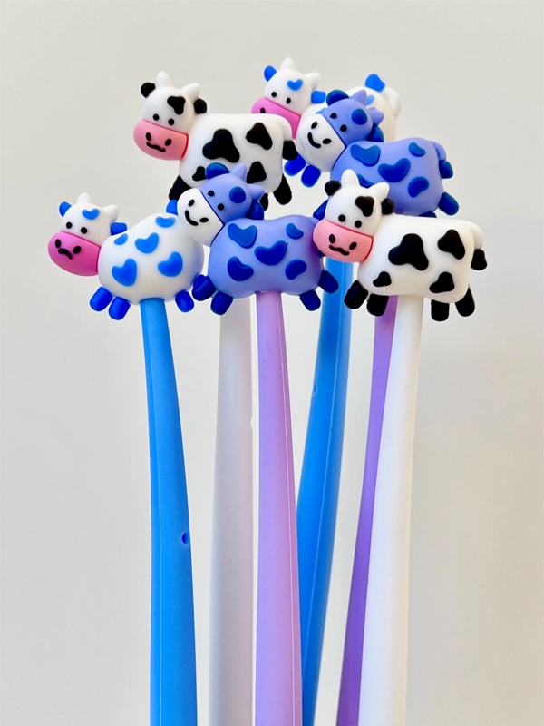 Cow Wiggle Gel Pen (Single, Assorted)