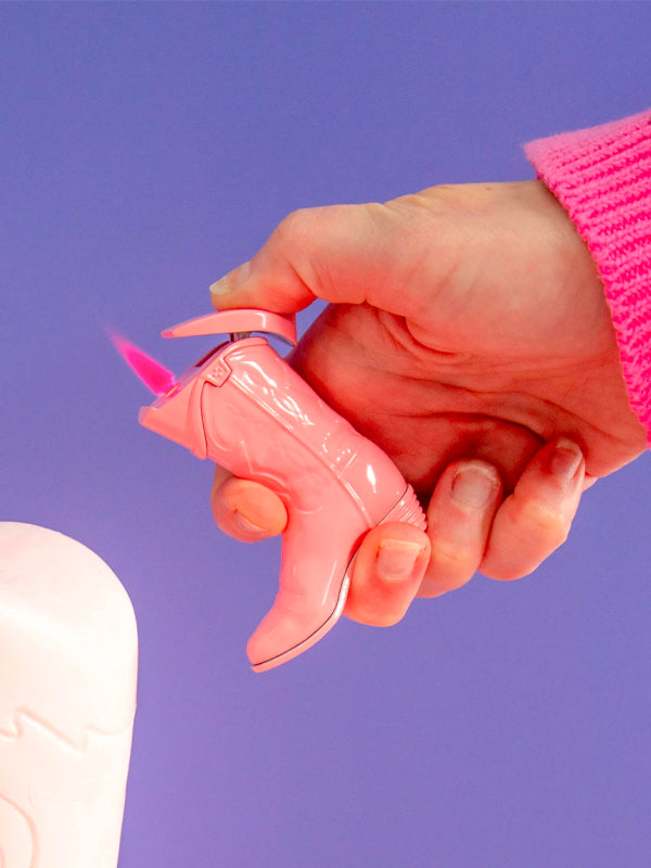 Cowboy Boot Lighter: Pink
