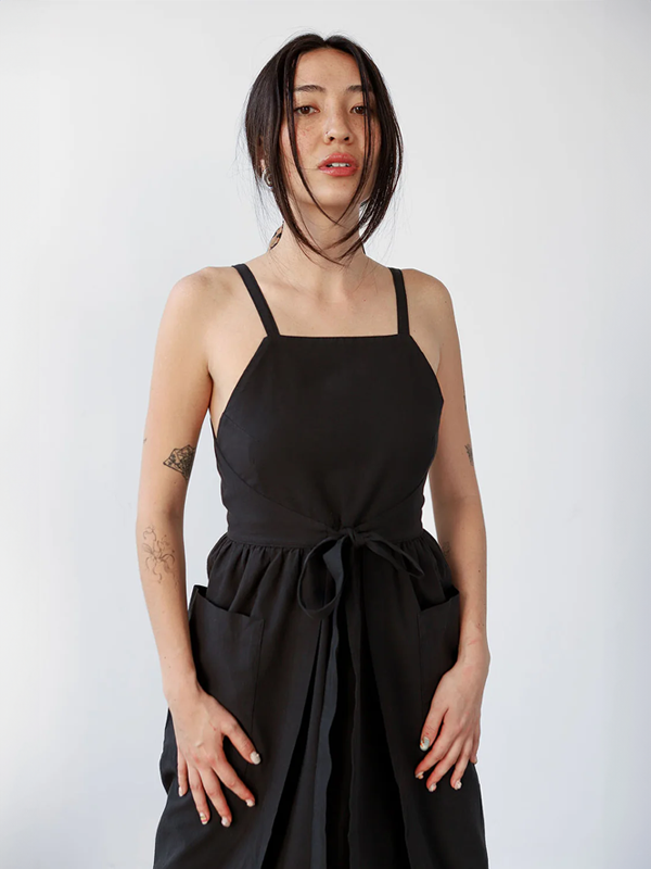Noble Apron Dress: Ash