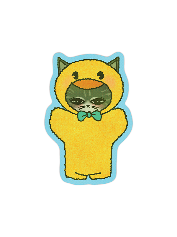 Duck Cat Sticker