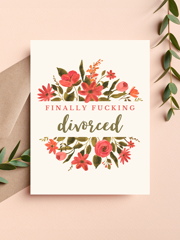 Finally Divorced Card