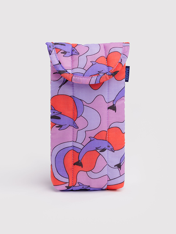 Puffy Glasses Sleeve: Dolphins