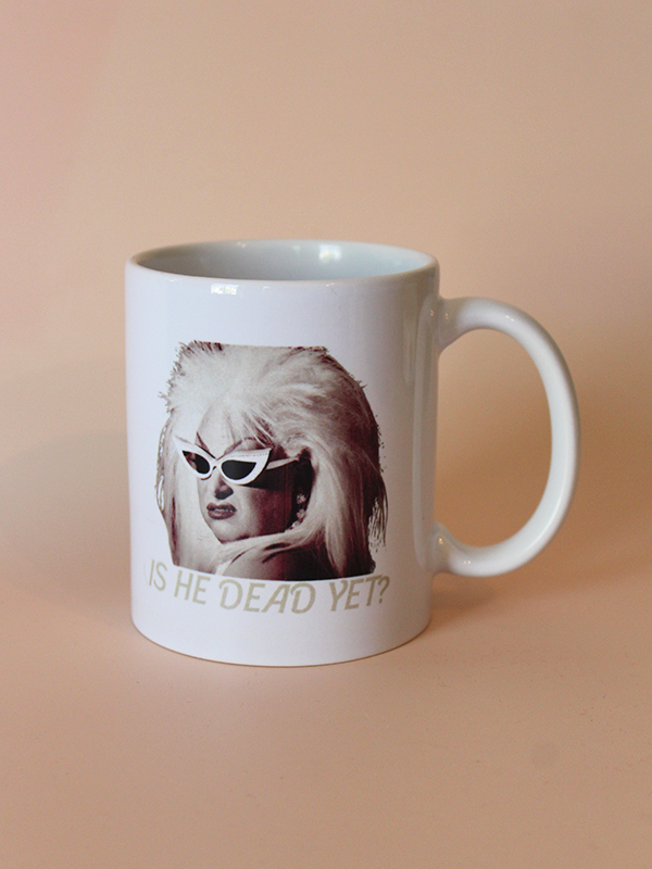 Divine Is He Dead Yet Mug