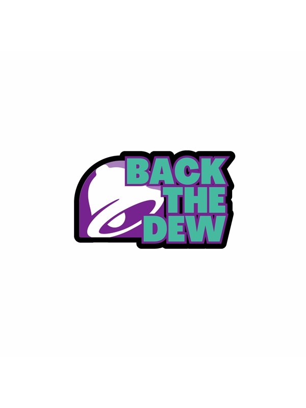 Back the Dew Sticker