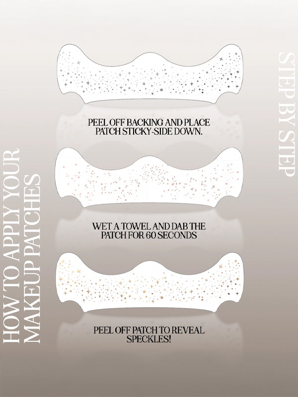 Makeup Patches: Rose Gold Stardust Speckles (Set of 6)