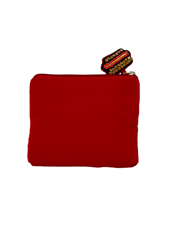 Beaded Coin Purse: Hot Dog