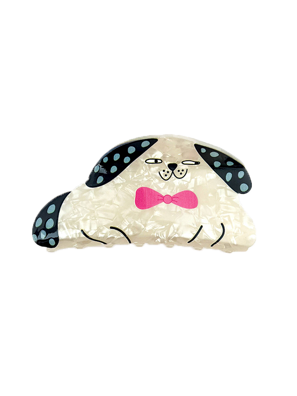 Dog with Bowtie Hair Claw