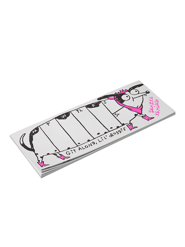 Git Along Doggie Weekly Desk Pad