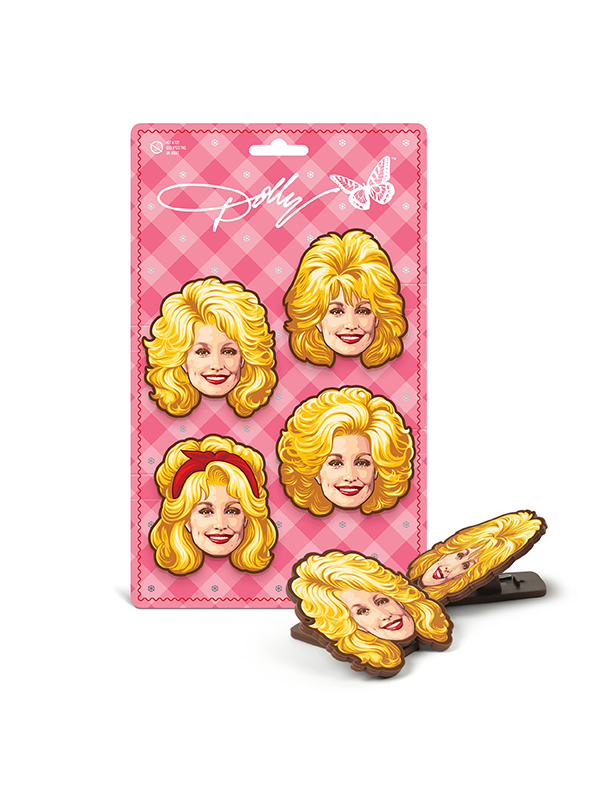 Dolly Parton Bag Clips: Set of 4