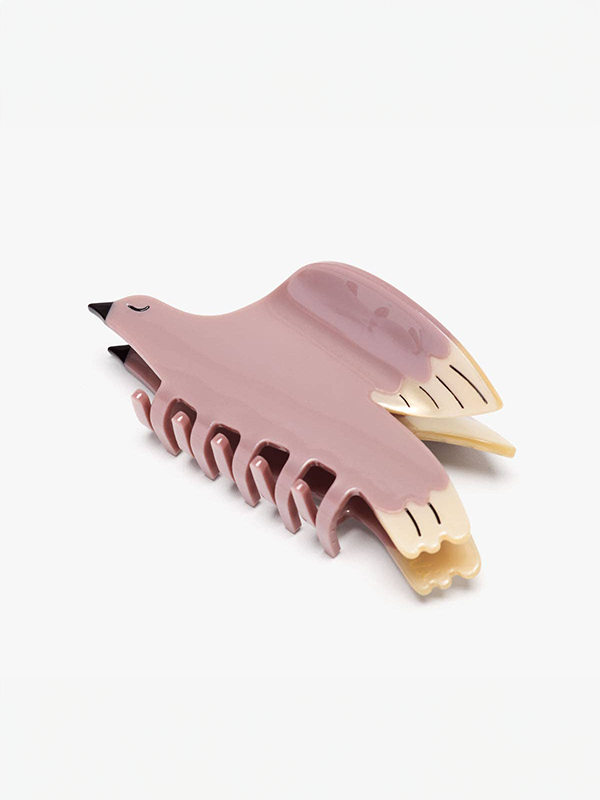 White Wing Dove Bird Hair Claw
