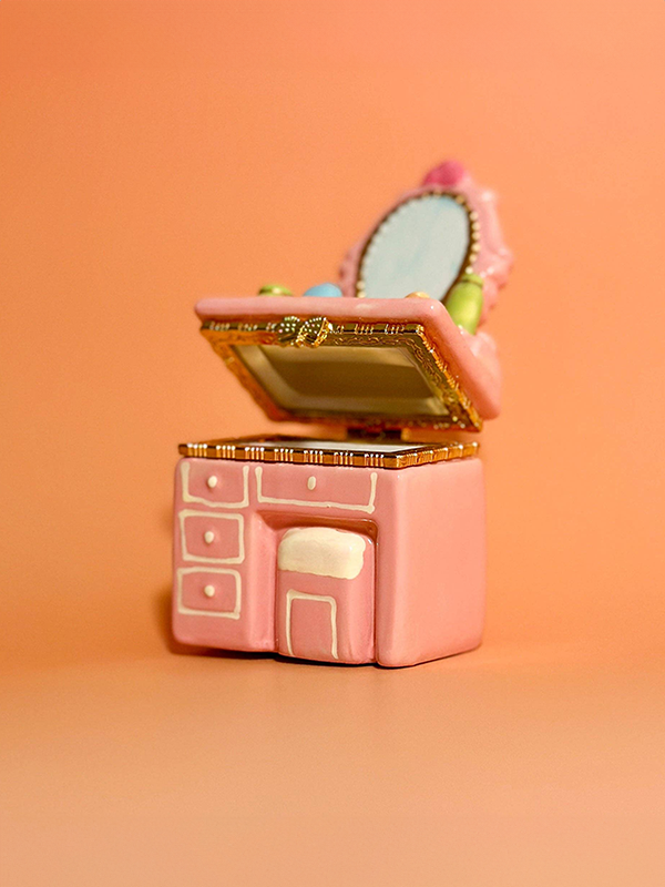 Trinket Box: Pink Mini Dresser