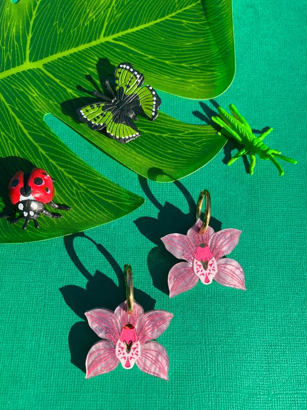 Orchid Earrings