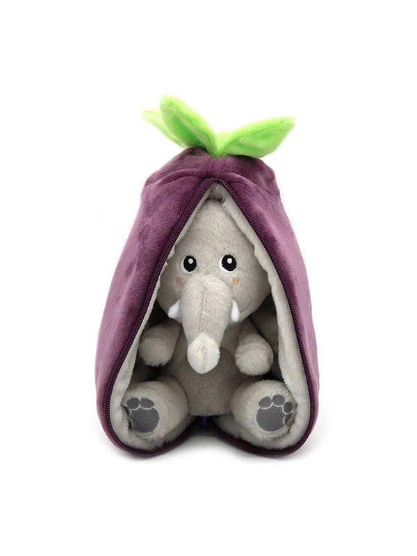 Flipetz: Velvet the Elephant/Eggplant Plush