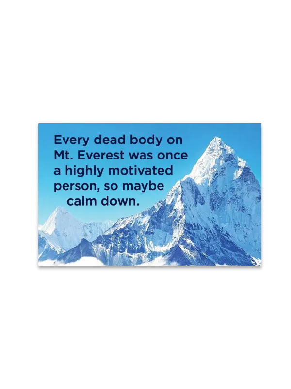 Magnet: Calm Down Mt. Everest
