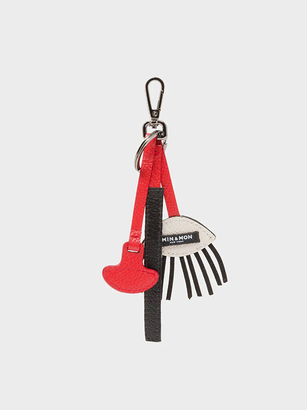 Leather Pull Charm: Poppy Red