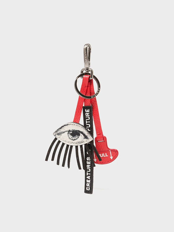 Leather Pull Charm: Poppy Red