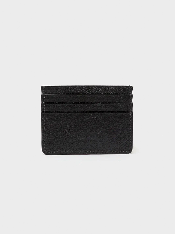 Filium Leather Cardholder: Fuzzy Monster (Black/Lavender)