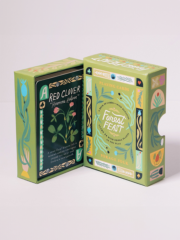 Forest Feast: Edible Plant Playing Card