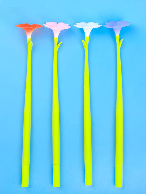 Morning Glory Flower Wiggle Gel Pen: Assorted