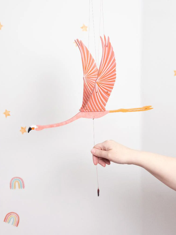 Flamingo Bird Flying Mobile