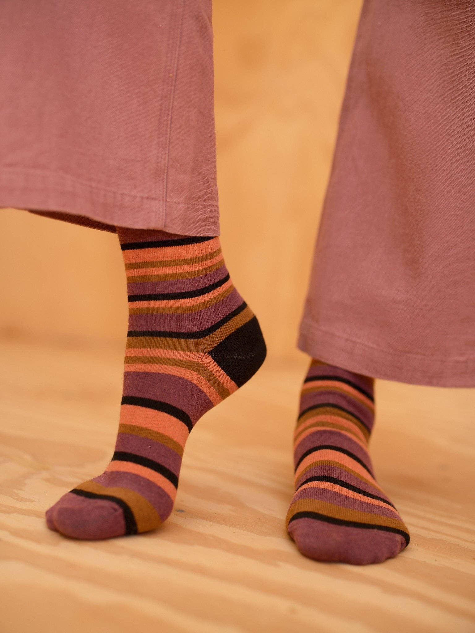 Roll-Top Ankle Sock: Tequila Sunset