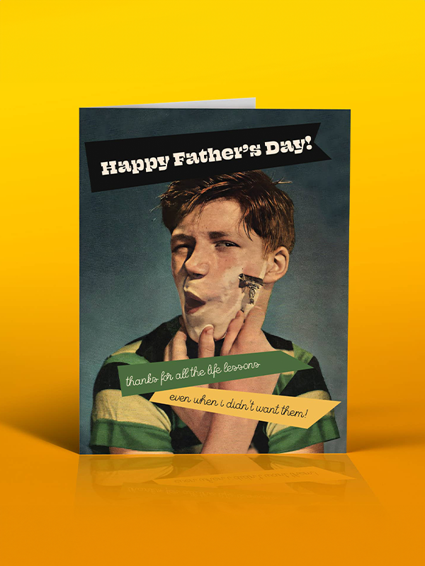 Dad Lessons Father's Day Card