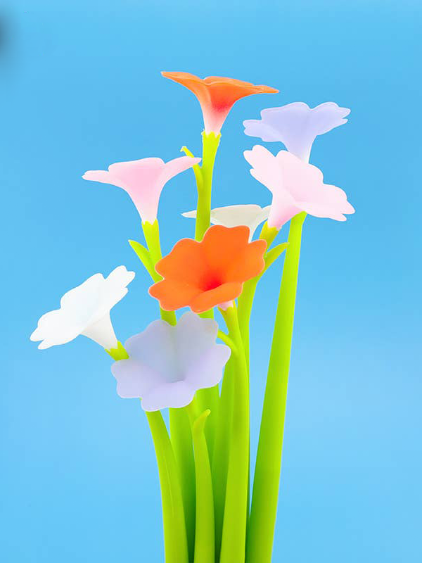 Morning Glory Flower Wiggle Gel Pen: Assorted