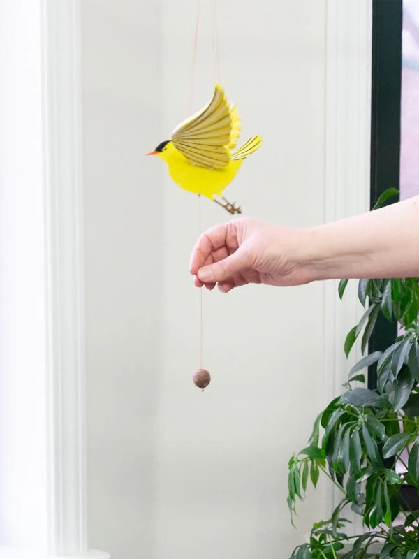 American Goldfinch Bird Flying Mobile