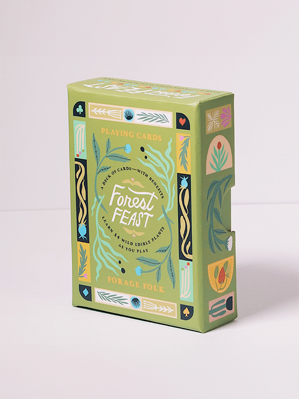Forest Feast: Edible Plant Playing Card
