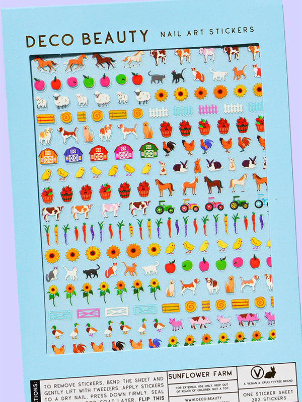 Sunflower Farm Nail Art Stickers