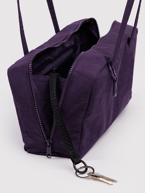 Nylon Bowler Bag: Fig