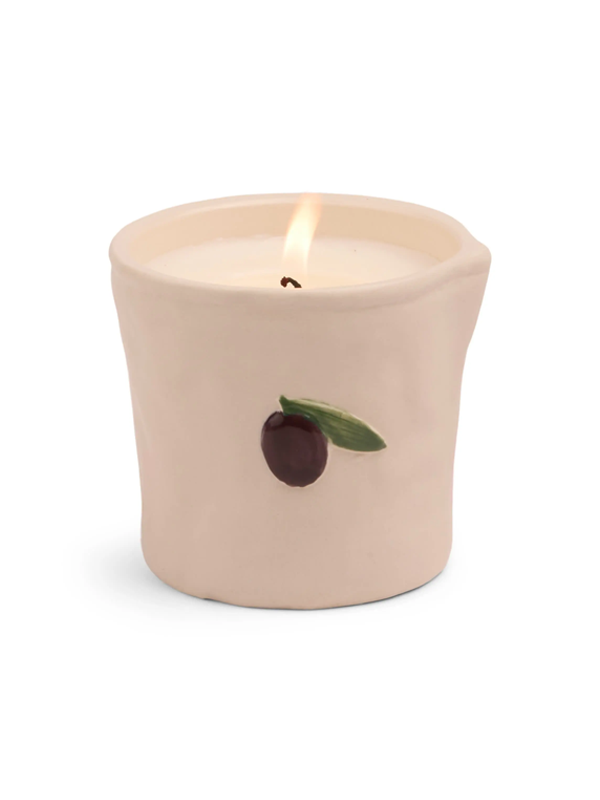Bistro Ceramic Candle: Fig & Olive 8 oz.